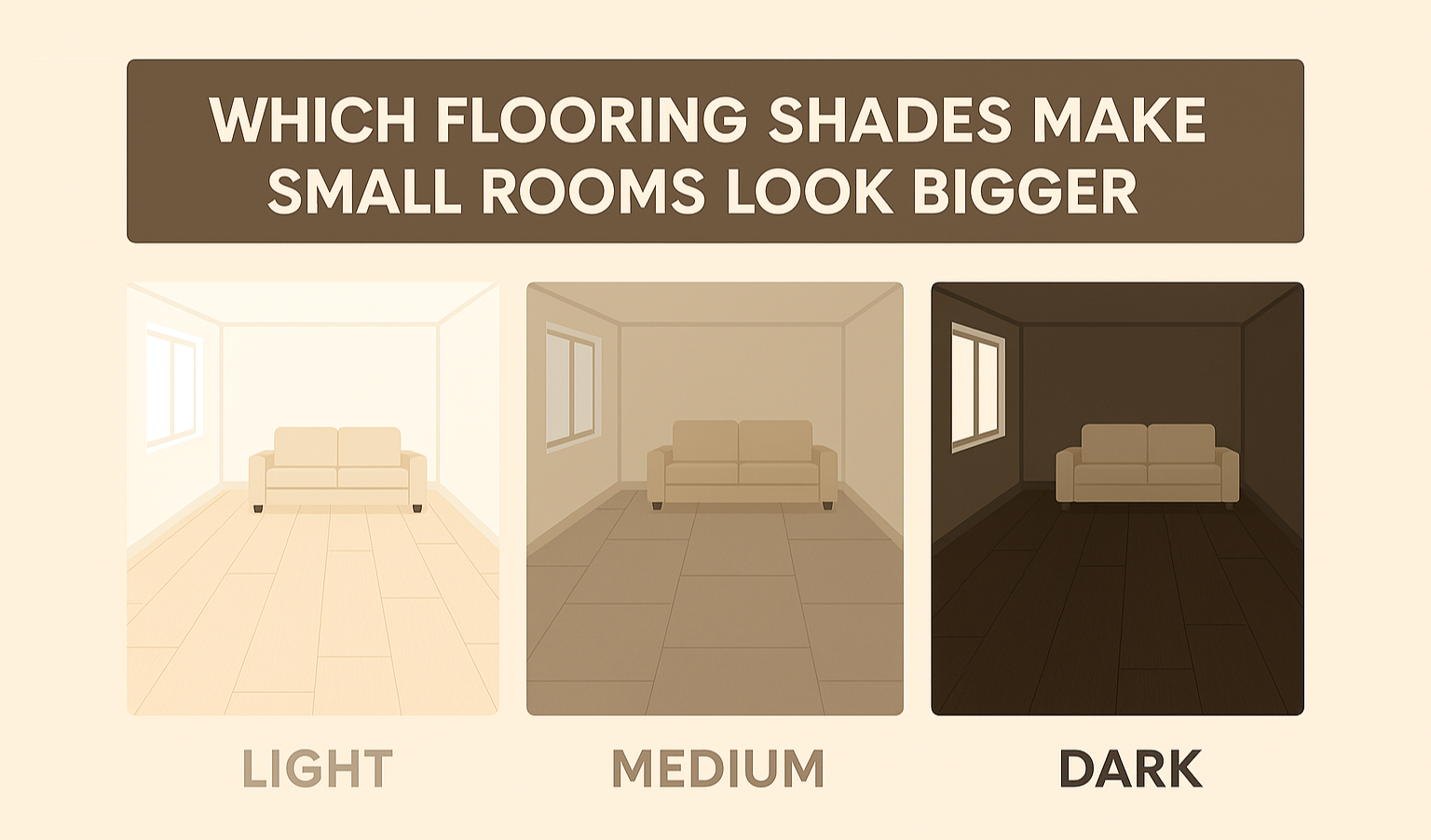 Which Flooring Shades Make Small Rooms Look Bigger?