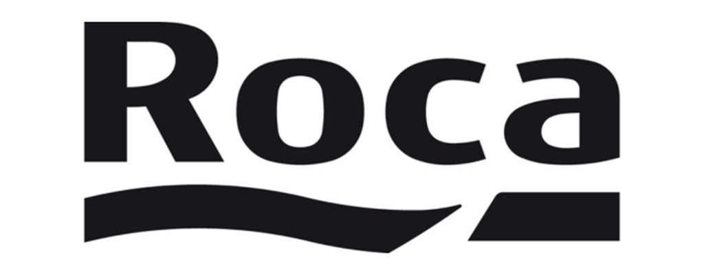 Roca Tile USA Logo, Roca Logo, Image have Black Font on White Screen, Roca Tile USA in black font