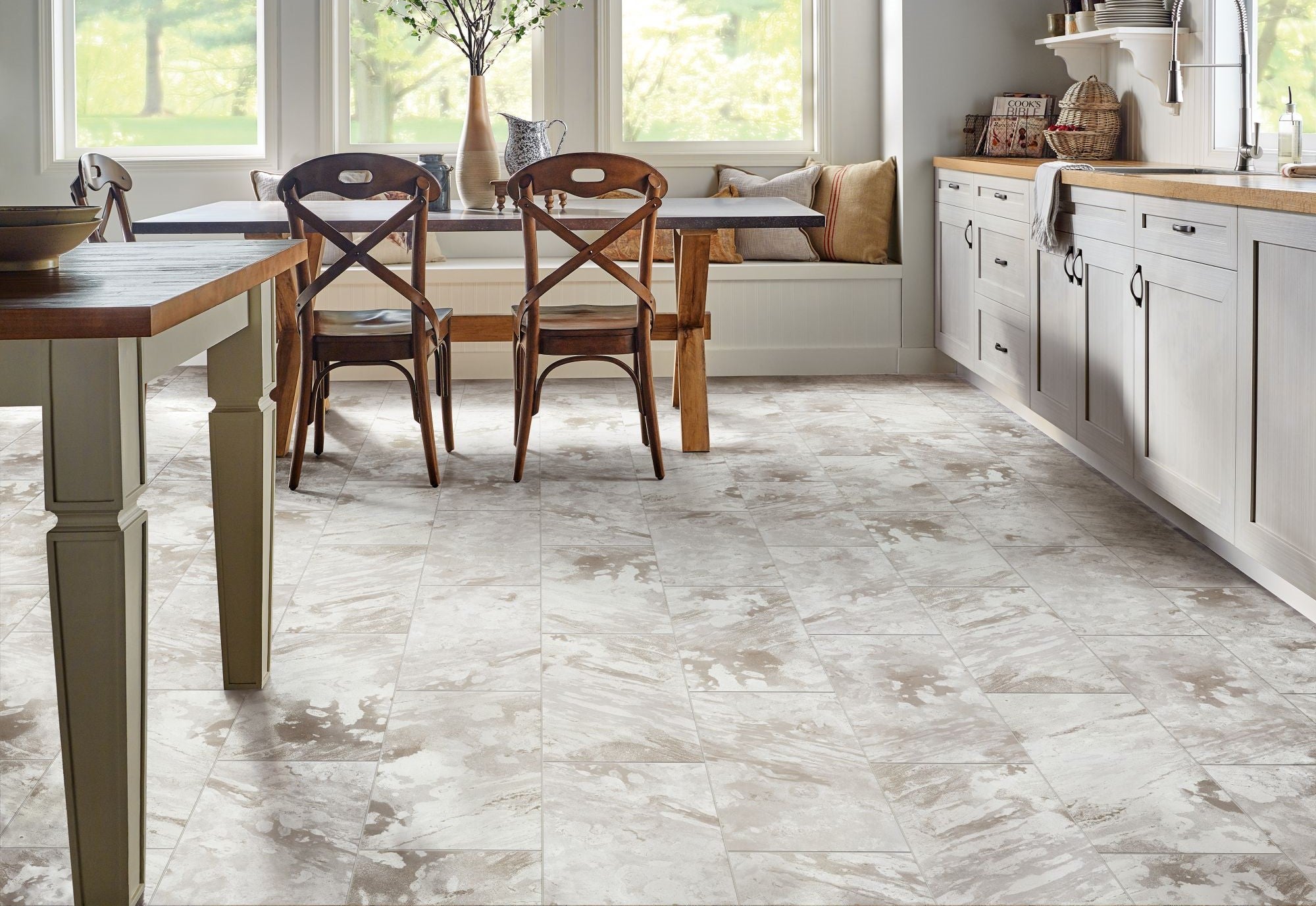 Porcelain Floor Tiles in a Lounge