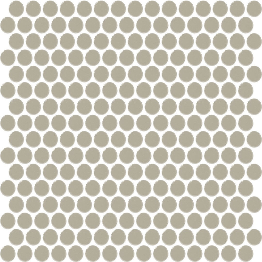 Daltile-Color-Wheel-Mosaic-11-x-13-Ceramic-3/4-Penny-Rounds-Mosaic-Urban-Putty