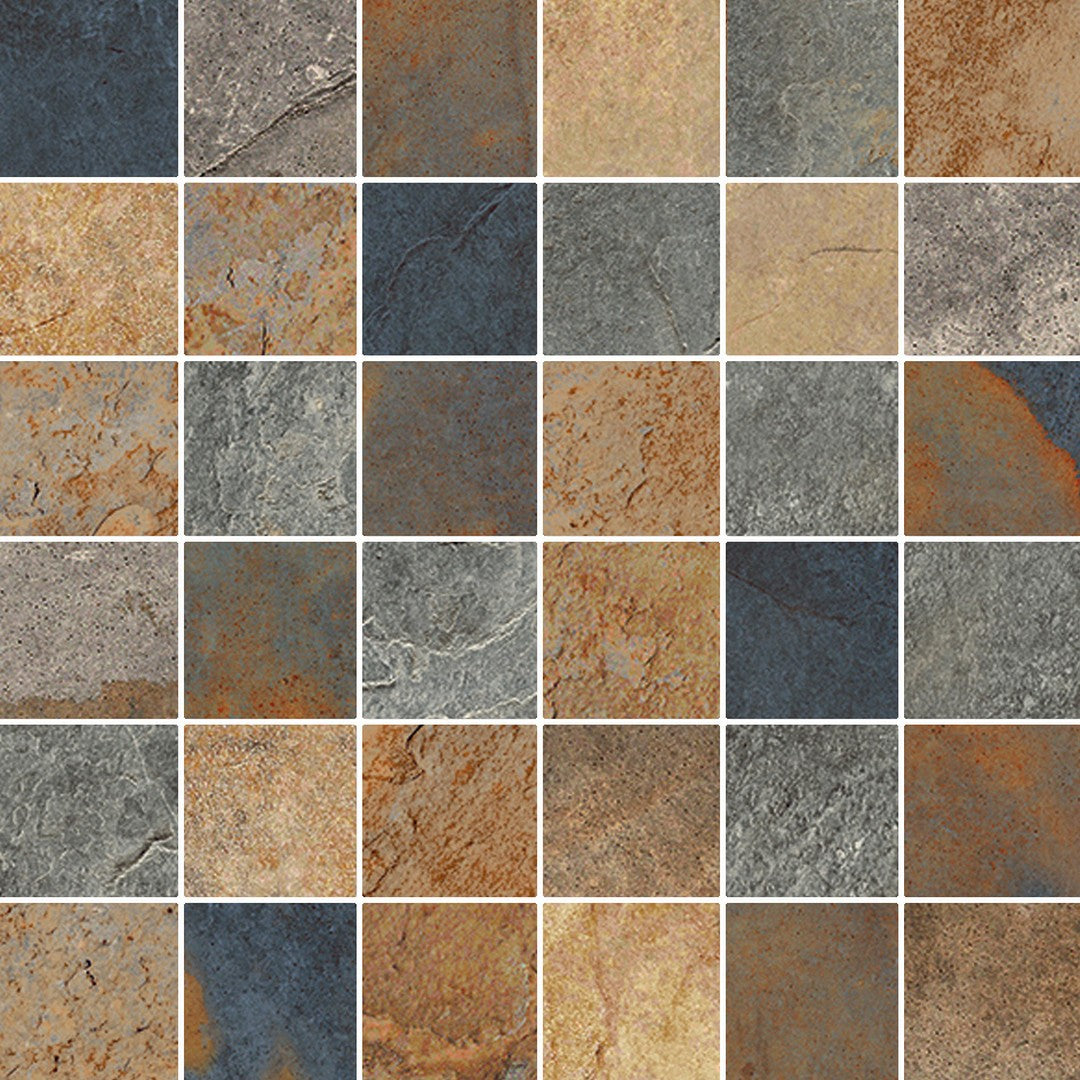 Happy Floors Berwyn 12" x 12" Rectified Natural Porcelain 2" Mosaic