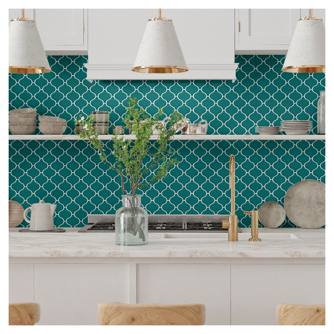 Daltile-Colorwheel-Retro-11-x-12-Gloss-3-Arabesque-Mosaic-Spa