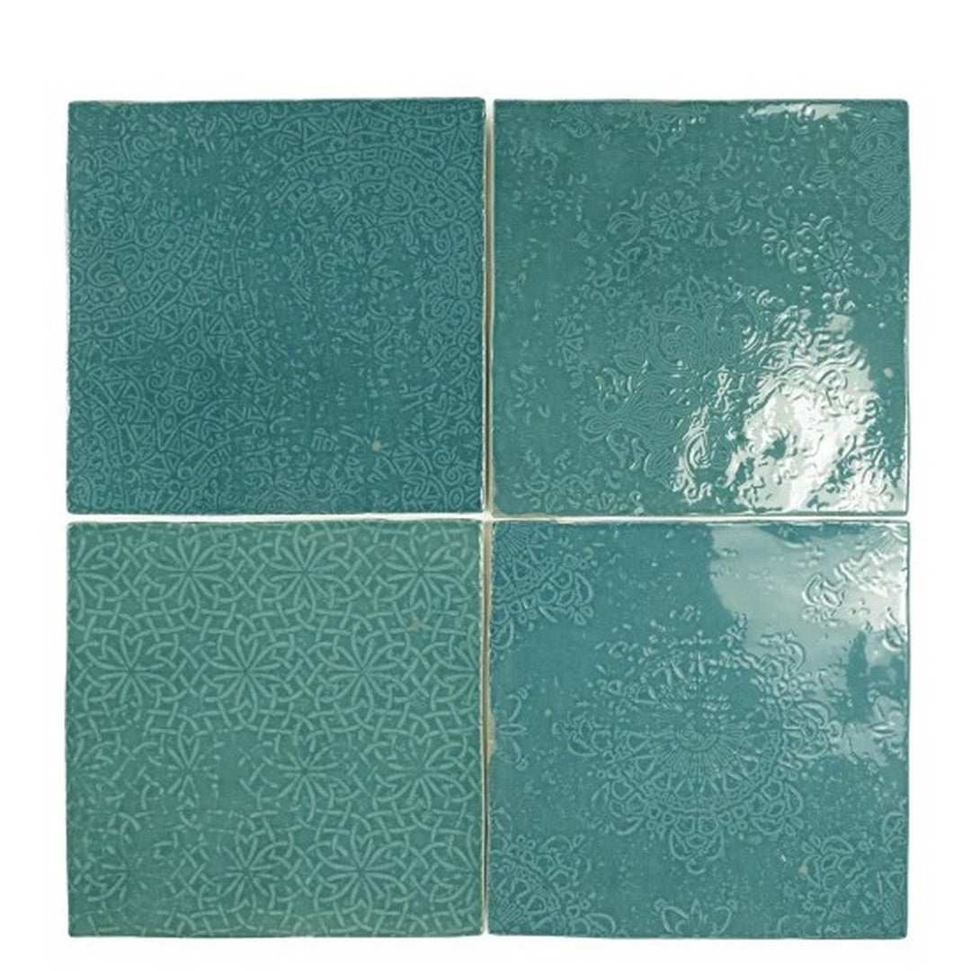 WOW Mestizaje Zellige Décor 5" x 5" Glossy Ceramic Tile