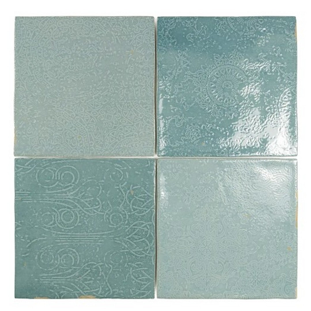 WOW Mestizaje Zellige Décor 5" x 5" Glossy Ceramic Tile