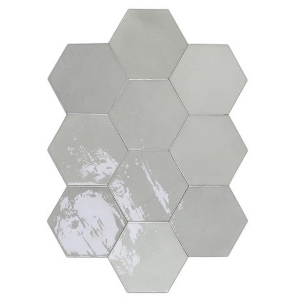 WOW Zellige 4" x 5" Glossy Ceramic Hexagon Tile