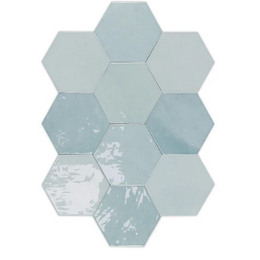 WOW Zellige 4" x 5" Glossy Ceramic Hexagon Tile