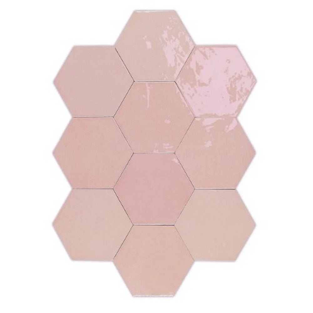 WOW Zellige 4" x 5" Glossy Ceramic Hexagon Tile