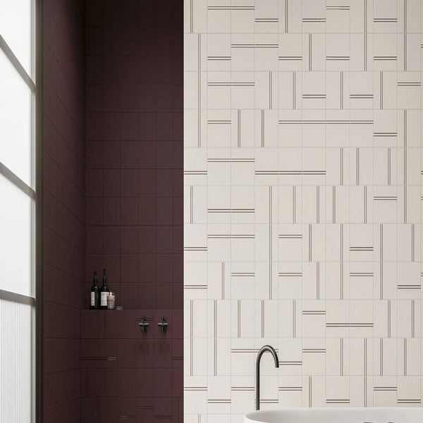 WOW-Point-&-Dash-6-x-6-Matte-Porcelain-Tile-Burgundy