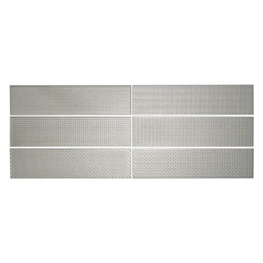 WOW Texiture Pattern Mix Metallics 2.5" x 10" Glossy Ceramic Tile