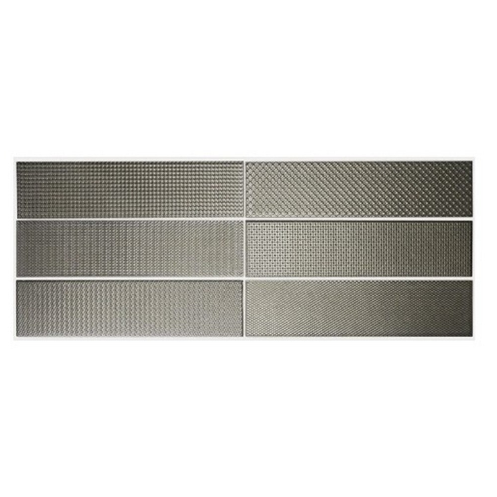 WOW Texiture Pattern Mix Metallics 2.5" x 10" Glossy Ceramic Tile