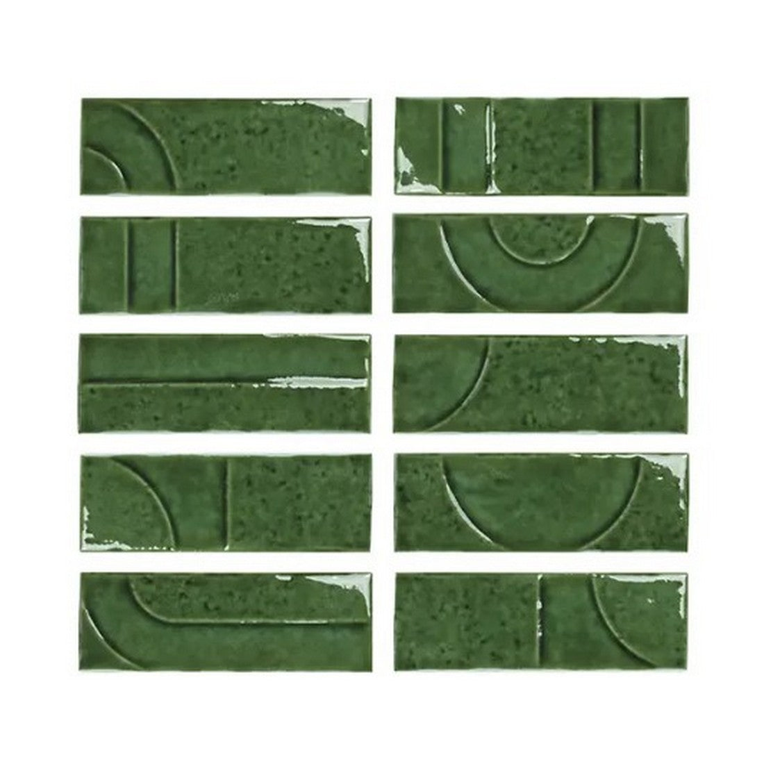 WOW Hammer Décor 2" x 6" Glossy Porcelain Tile