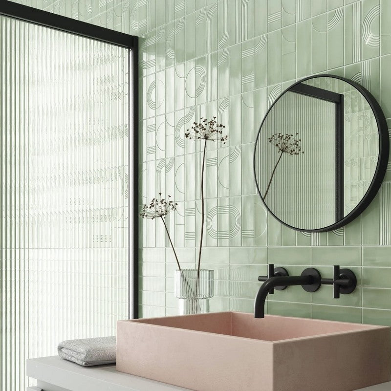 WOW-Glow-Décor-2-x-6.3-Glossy-Ceramic-Tile-Mint