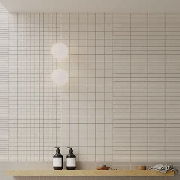 WOW-Raster-Grid-S-6-x-6-Matte-Porcelain-Tile-Chalk