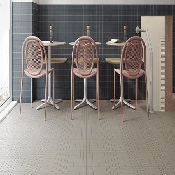WOW-Raster-Lines-M-6-x-6-Matte-Porcelain-Tile-Ash