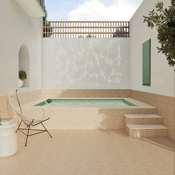 WOW-Raster-Grid-S-6-x-6-Matte-Porcelain-Tile-Clay