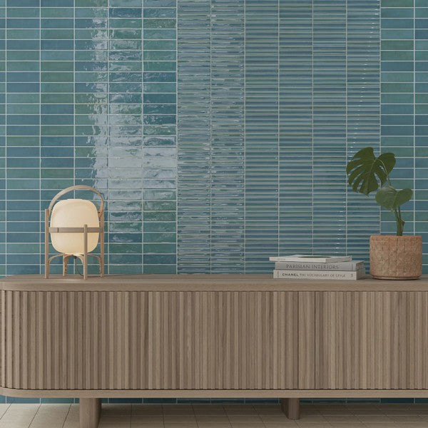 WOW-Colour-Notes-Bars-5-x-10-Glossy-Ceramic-Tile-Azur