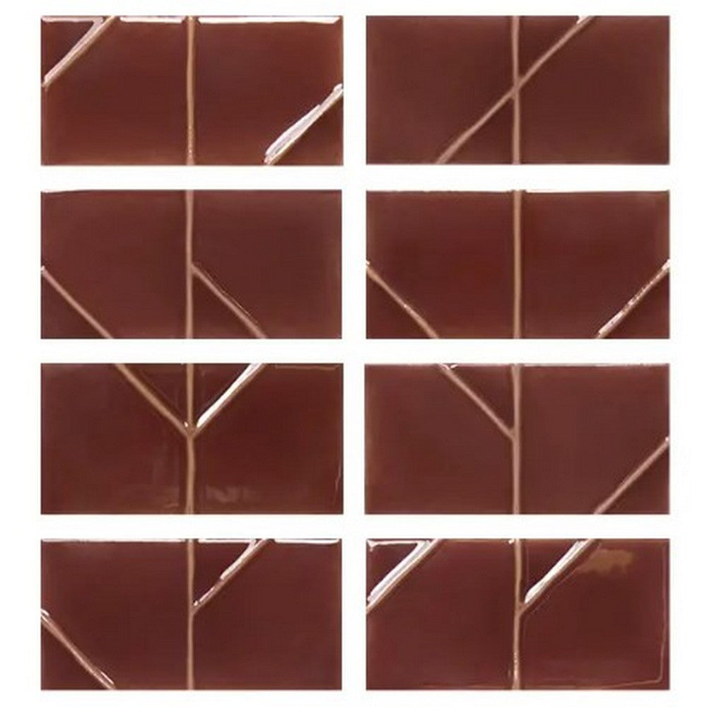 WOW Yoko Origami 2.5" x 5" Glossy Ceramic Tile