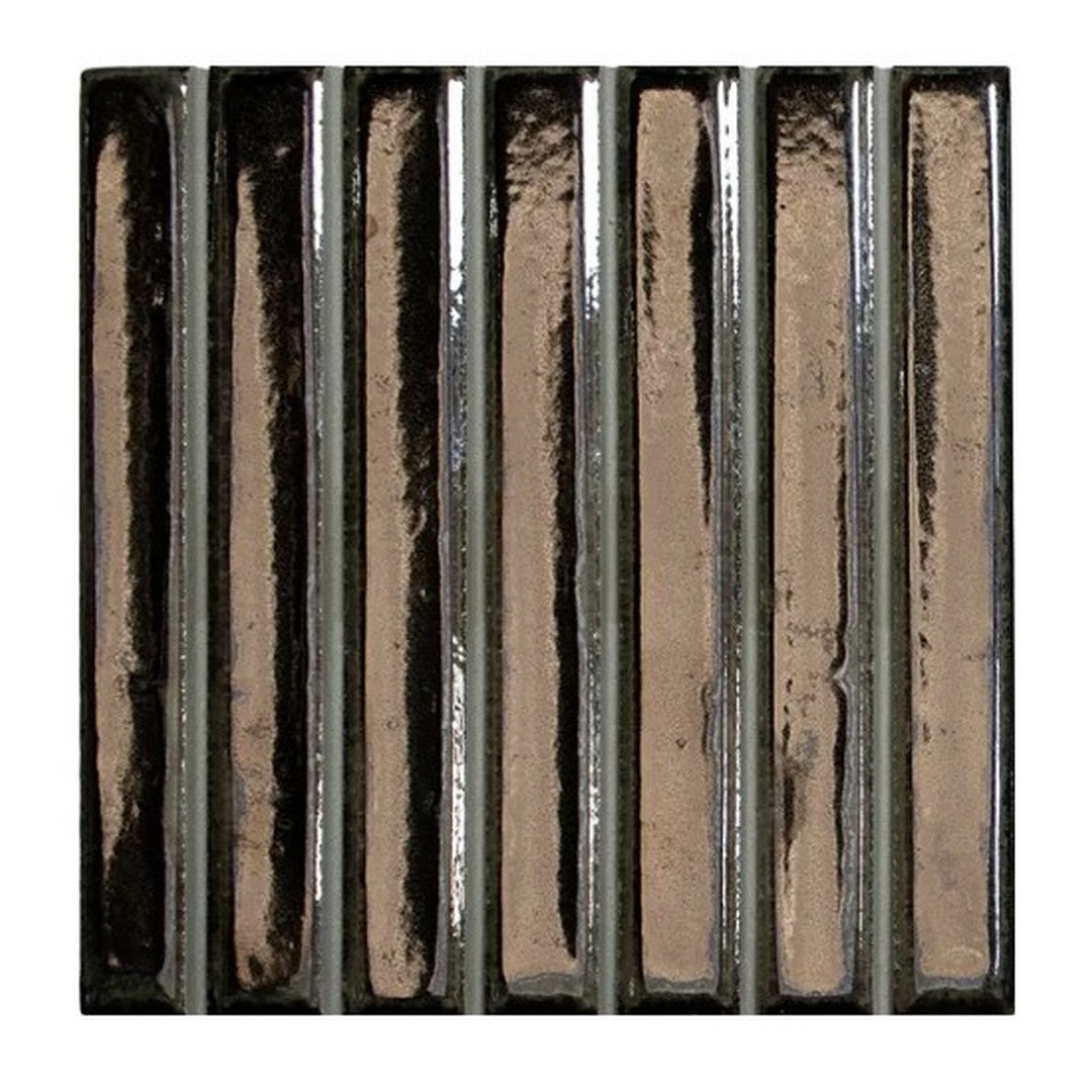 WOW London Calling Bars 4.6" x 4.6" Glossy Porcelain Tile