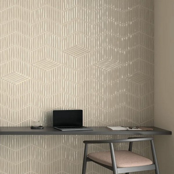 WOW-Spike-Bars-A-6-x-10-Glossy-Ceramic-Tile-Greige