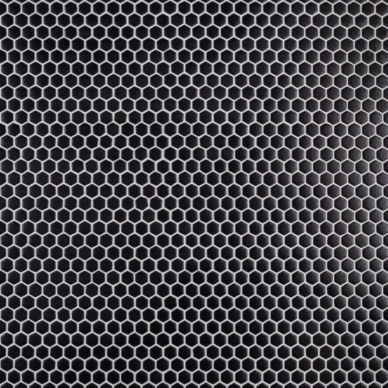 Jeffrey Court The Press 12" x 12" Matte 0.63" Hexagon Glass Mosaic