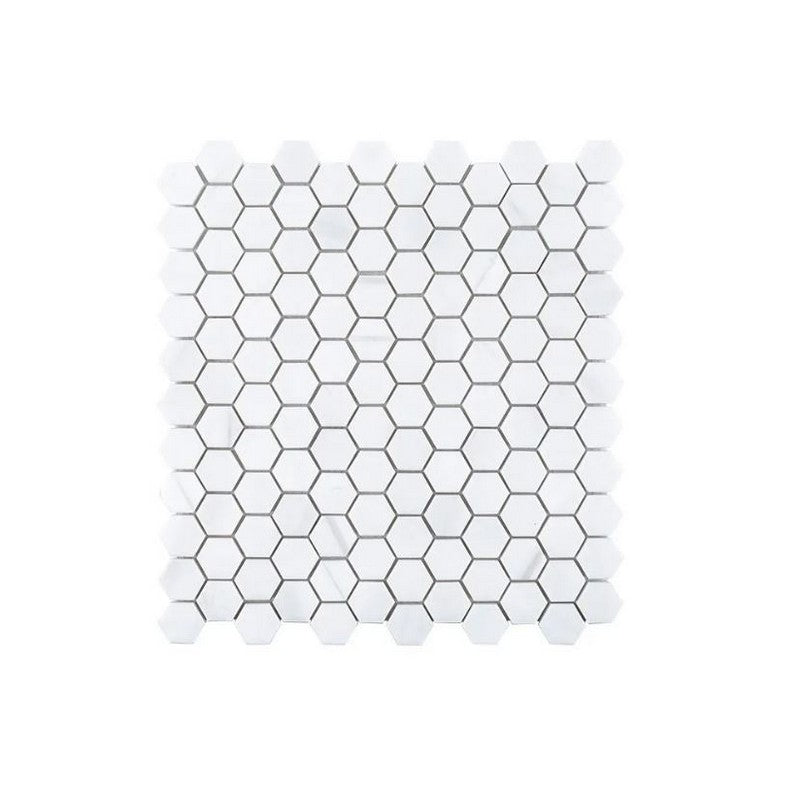 Jeffrey Court Rodunda 10.5" x 11" Honed 1" Hexagon Natural Stone Mosaic