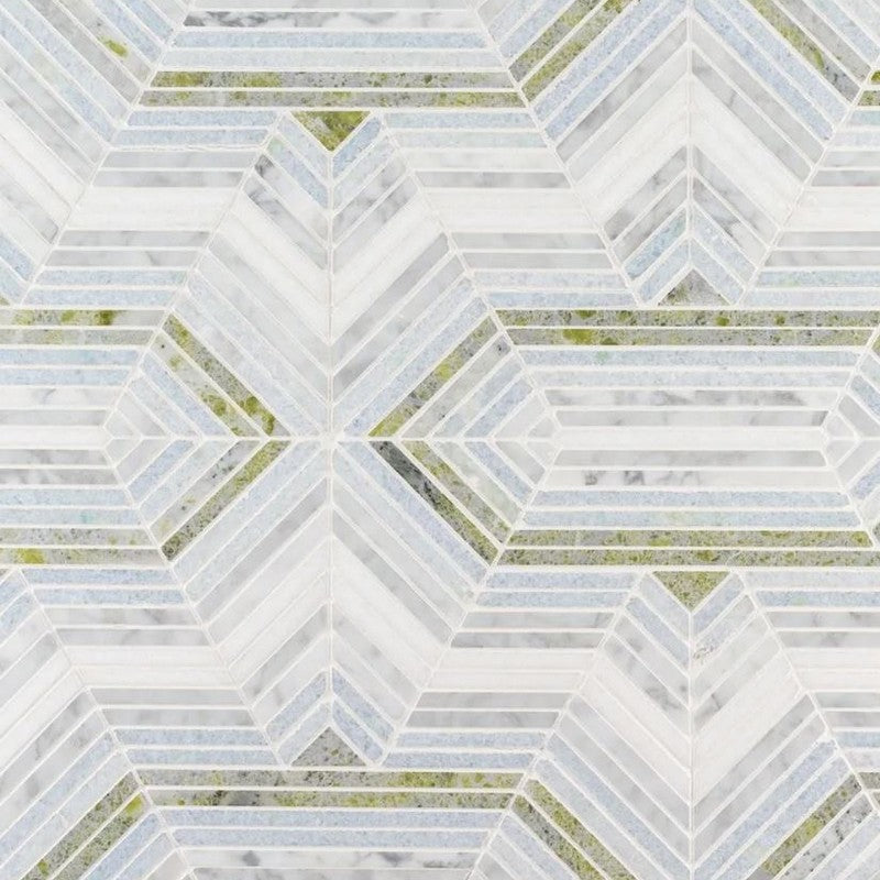 Jeffrey Court Eternal 14" x 15.75" Honed Matinee Natural Stone Mosaic