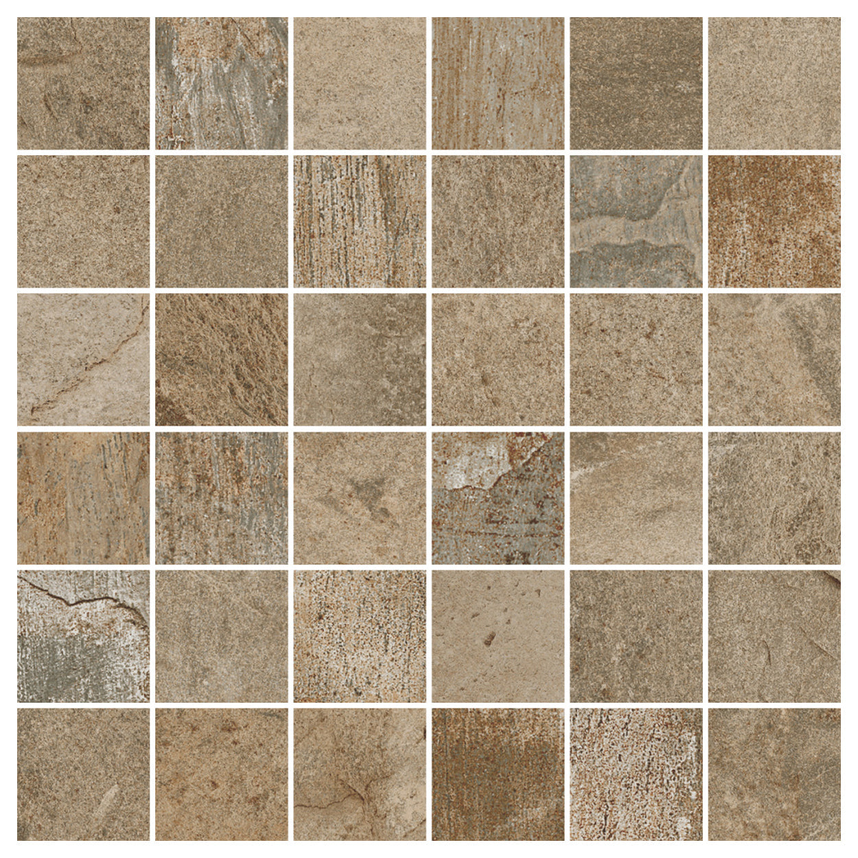 Del Conca USA Gotham 12" x 12" Glazed Porcelain Mosaic