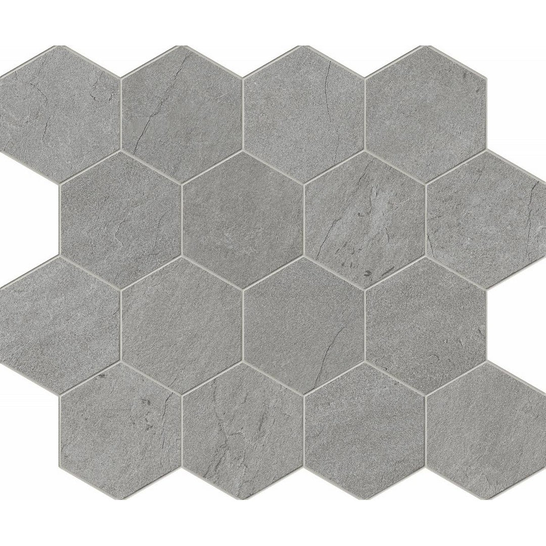 Landmark Ceramics Bluestone 12" x 10" Rectified Matte Porcelain Hexagon Mosaic