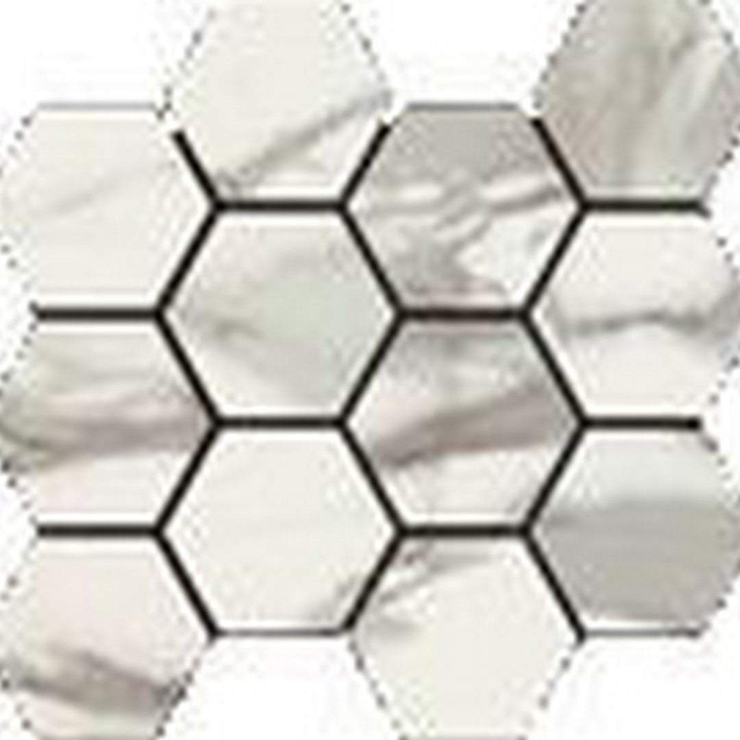 Happy Floors Italia 12" x 14" Polished Porcelain Hexagon Mosaic