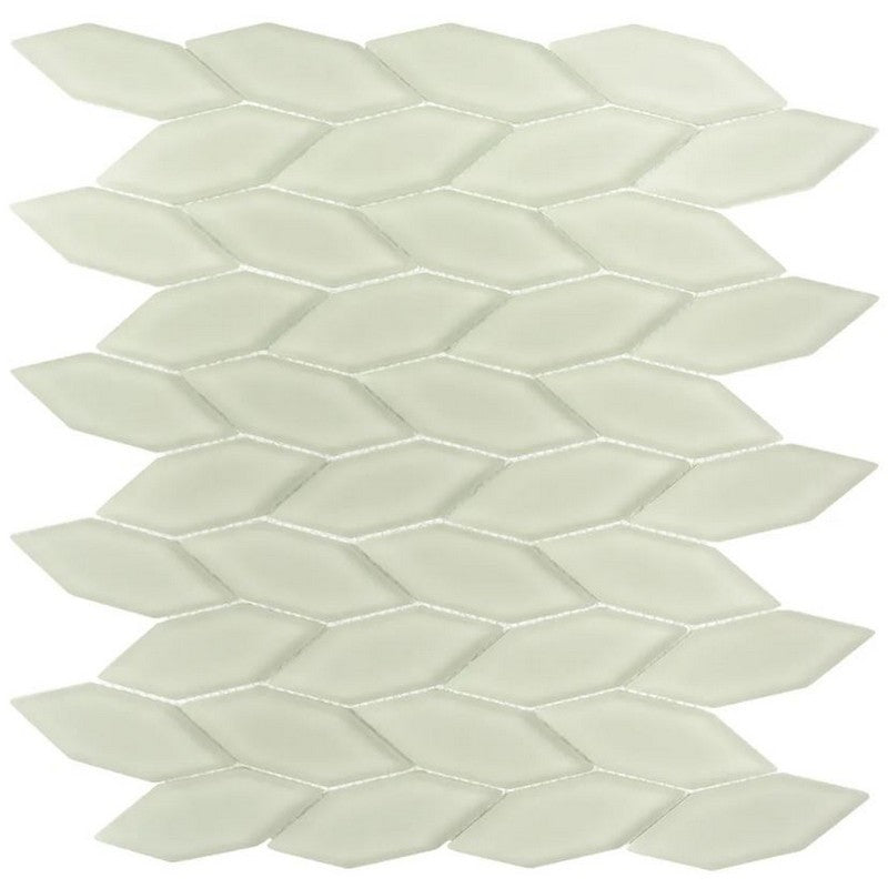 Jeffrey Court Reef 10.88" x 12.5" Matte Nori Glass Mosaic