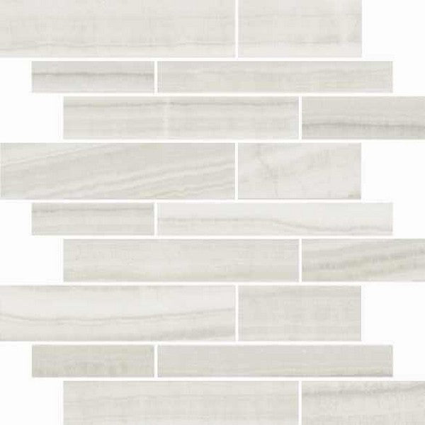 Happy Floors Onyx 12" x 12" Natural Porcelain Muretto Mosaic (Sale)