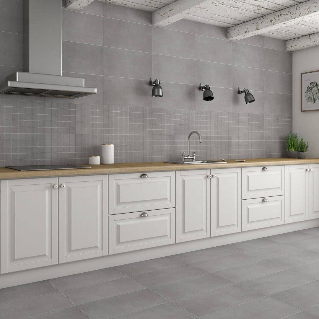 Happy Floors Baltimore 12" x 12" Natural Porcelain 2" Mosaic