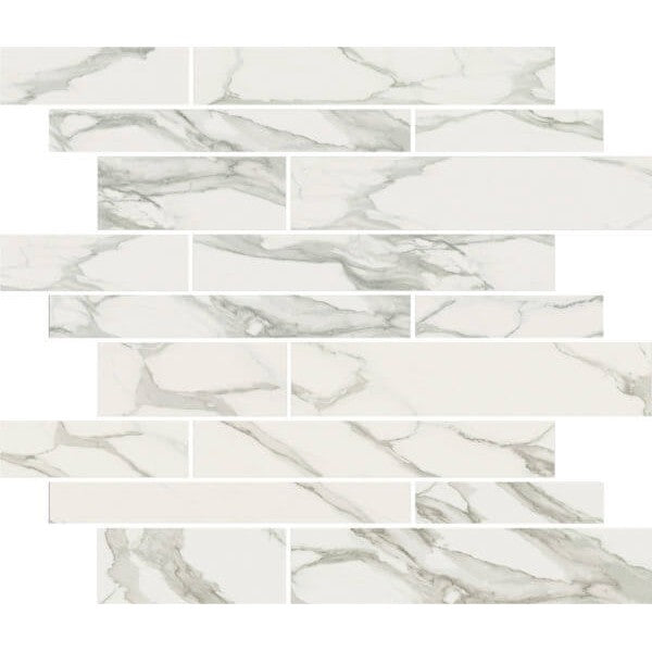 Happy Floors Stratus 12" x 12" Interlocking Polished Porcelain Muretto Mosaic