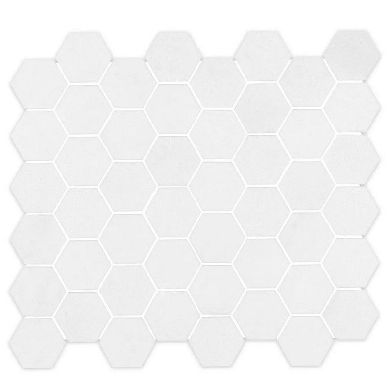 Jeffrey Court Cubist 11.5" x 13.25" Honed 2" Hexagon Natural Stone Mosaic