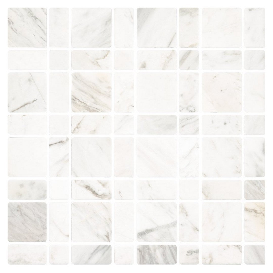 Shaw Eterna 12.5" x 12.5" Lightly Textured Natural Stone Pinwhl Mosaic