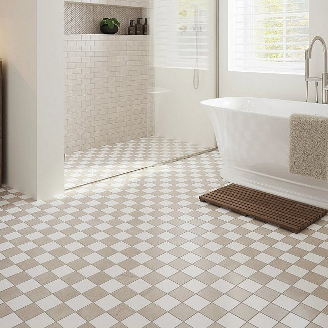 Shaw-Eterna-12.13-x-12.13-Lightly-Textured-Natural-Stone-Chkr-Mosaic-Terra-Travertine