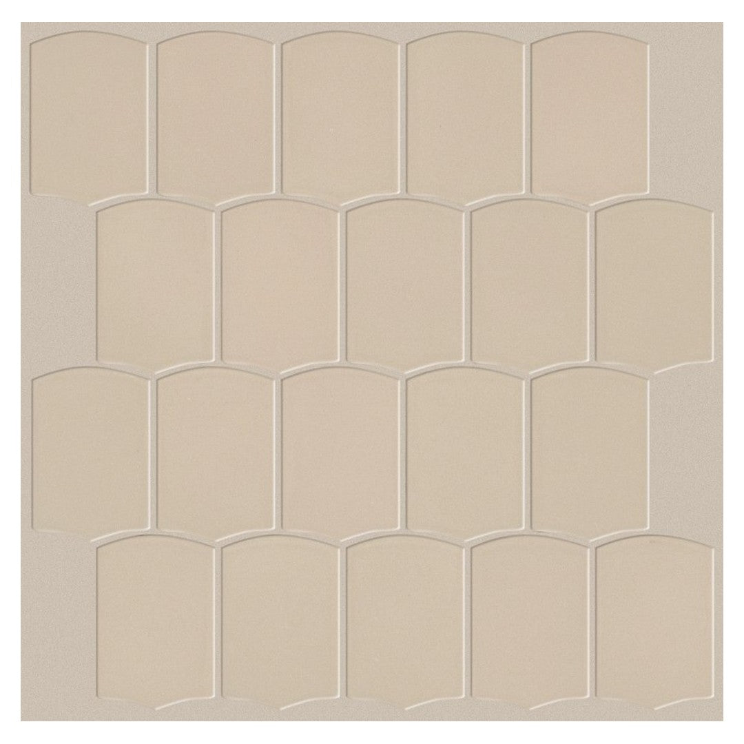 Shaw Embrace 10" x 10.75" Smooth Pressed Glass Shield Mosaic