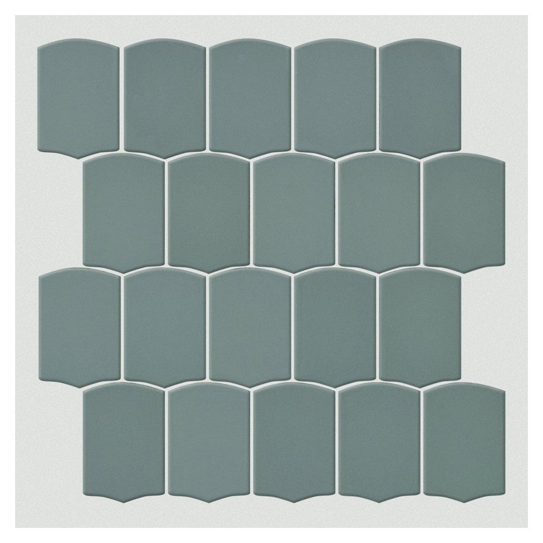 Shaw Embrace 10" x 10.75" Smooth Pressed Glass Shield Mosaic