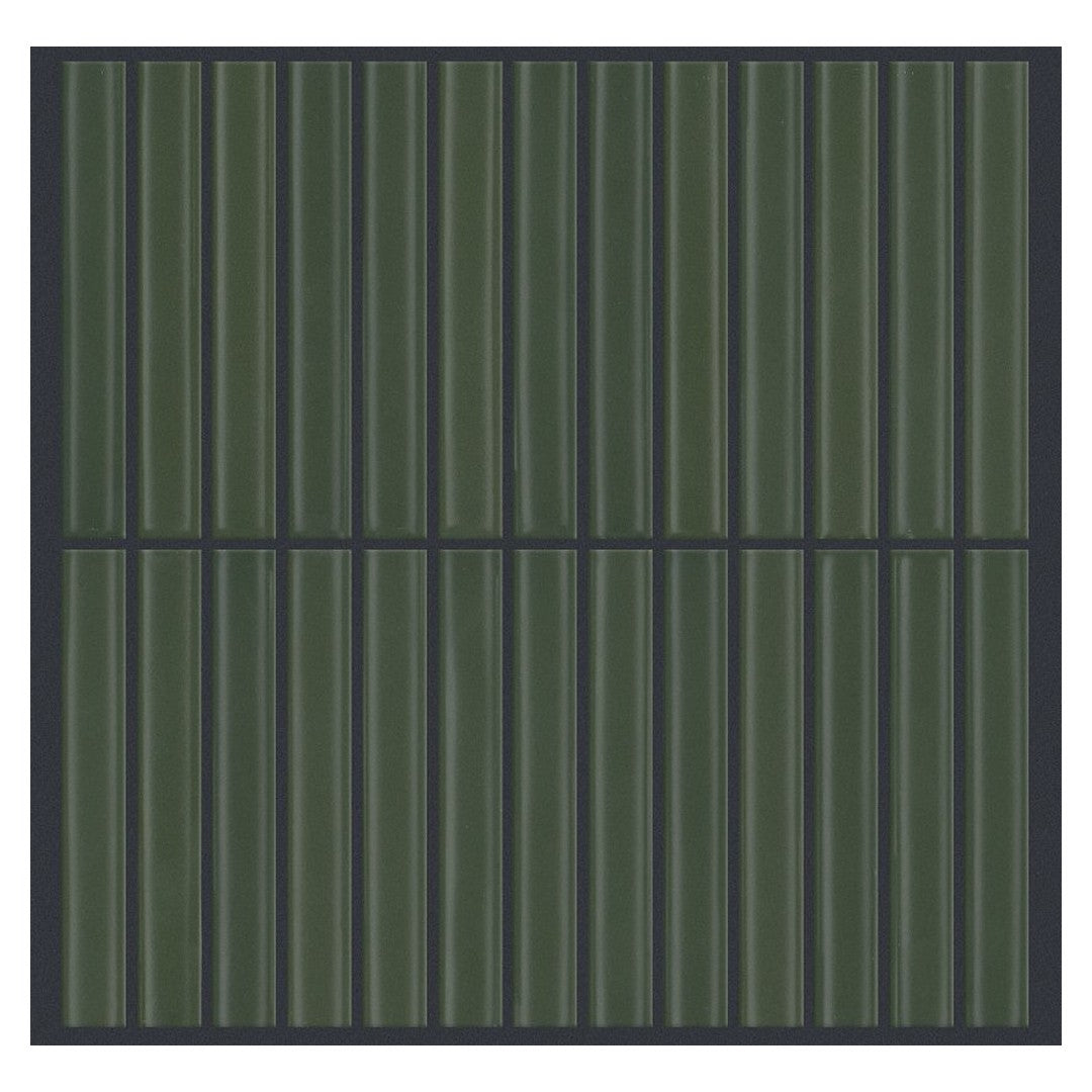 Shaw Embrace 11.75" x 11.5" Smooth Pressed Glass Linear Mosaic
