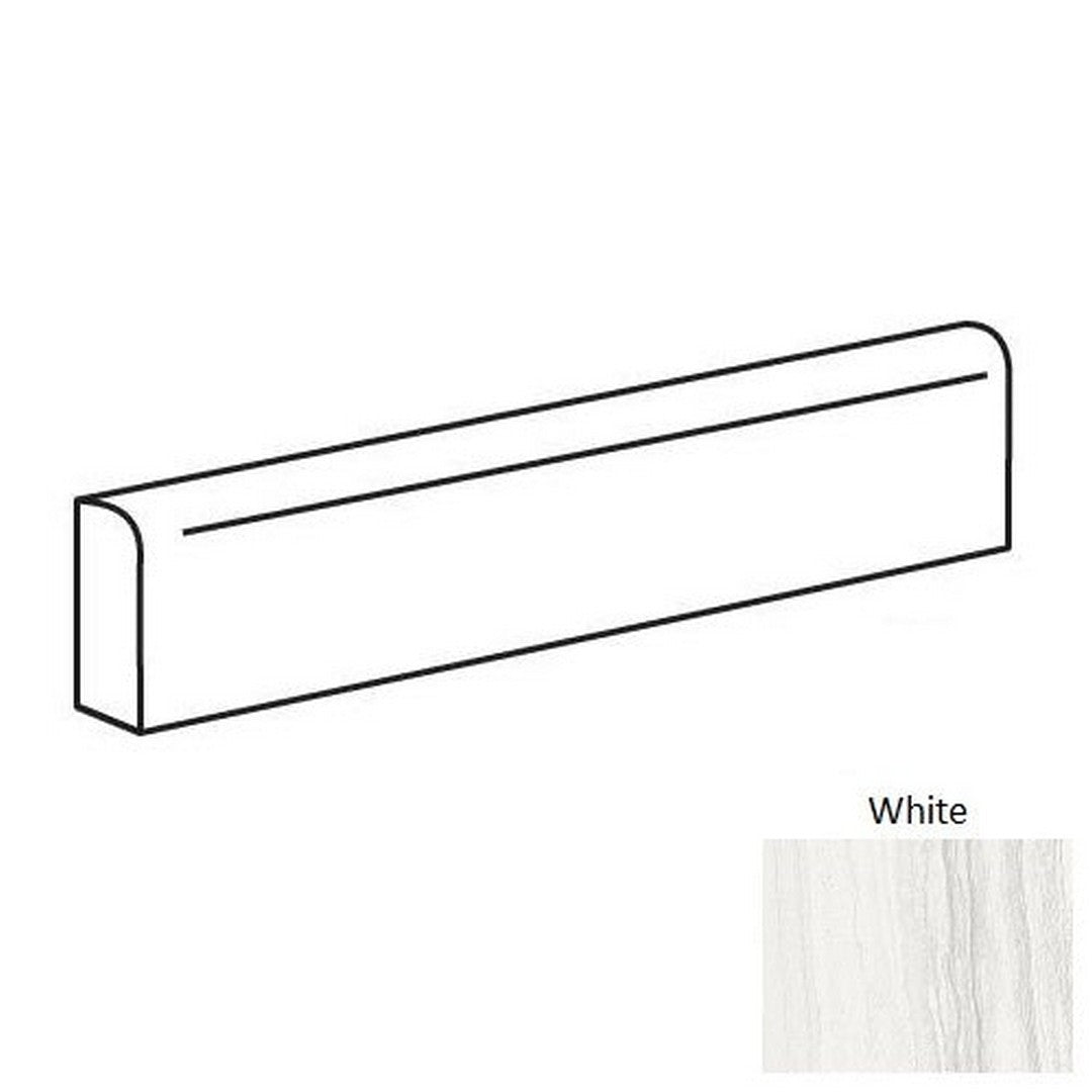 Happy Floors Silver 3" x 24" Pressed Natural Porcelain Bullnose