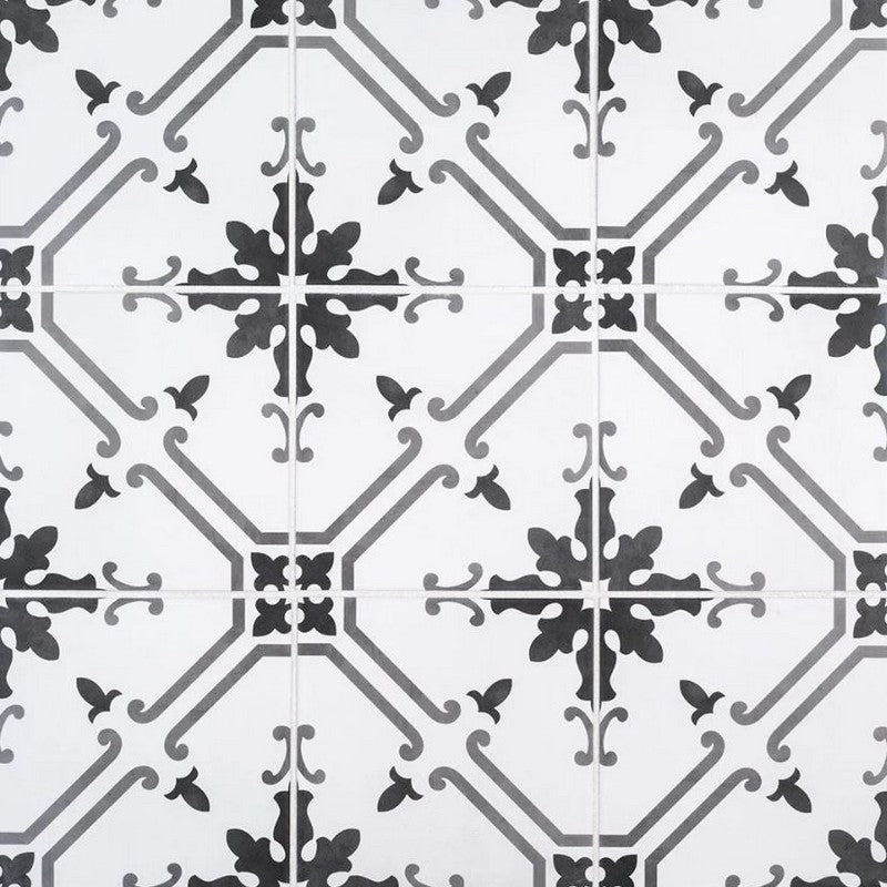 Jeffrey Court Europa Arte 6" x 6" Matte Acquerello Palmero Porcelain Tile