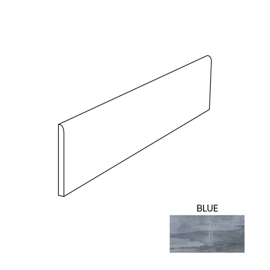 Happy Floors Fossil 3" x 24" Rectified Natural Porcelain Bullnose