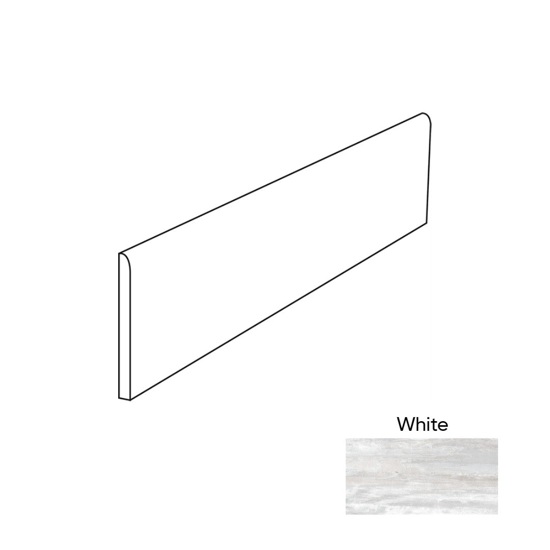 Happy Floors Fossil 3" x 24" Rectified Natural Porcelain Bullnose