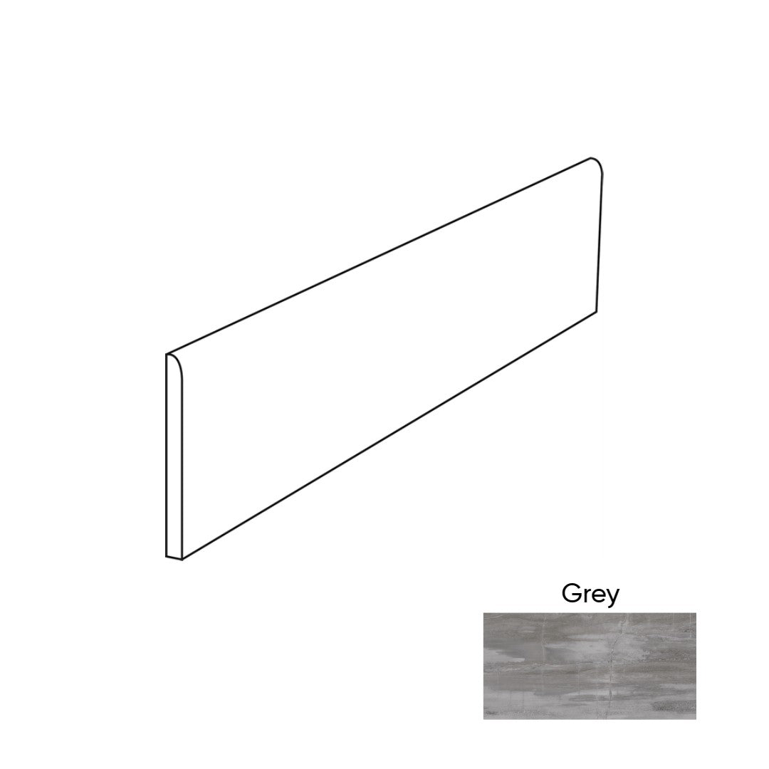Happy Floors Fossil 3" x 24" Rectified Natural Porcelain Bullnose