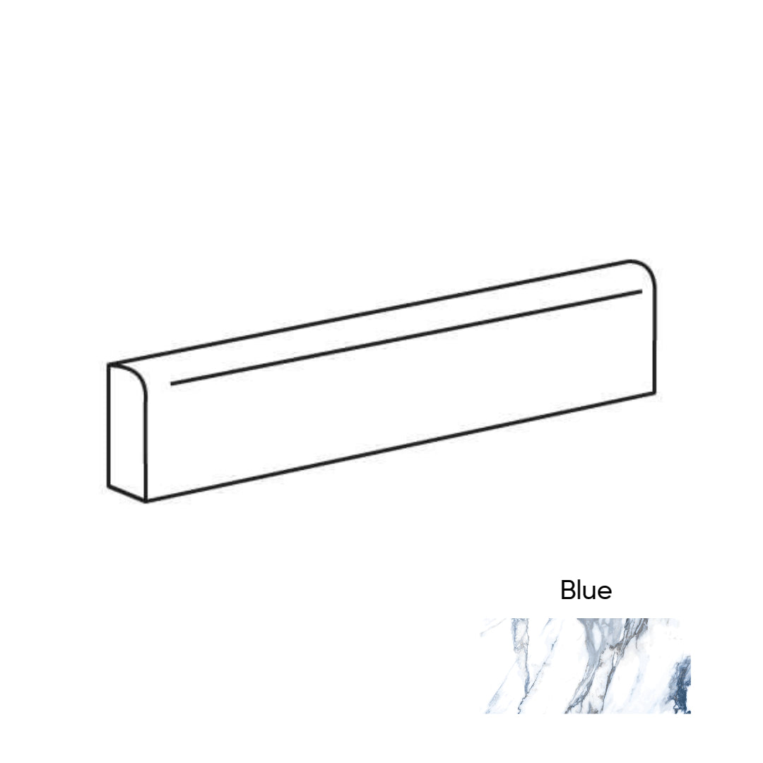 Happy Floors Crash 3" x 24" Rectified Natural Porcelain Bullnose