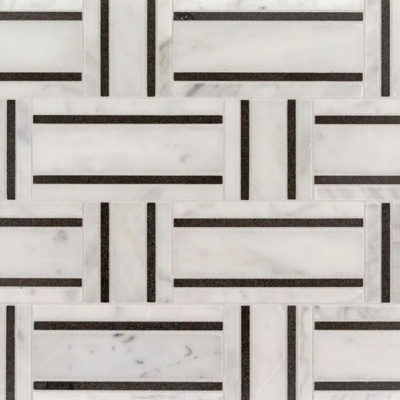 Jeffrey Court Essentials 8.38" x 12.25" Honed Summer Parlor Natural Stone Mosaic