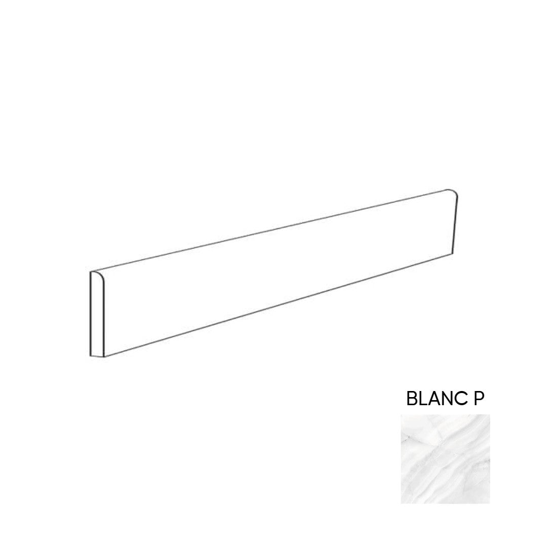 Happy Floors Athena 3" x 24" Rectified Polished Porcelain Bullnose