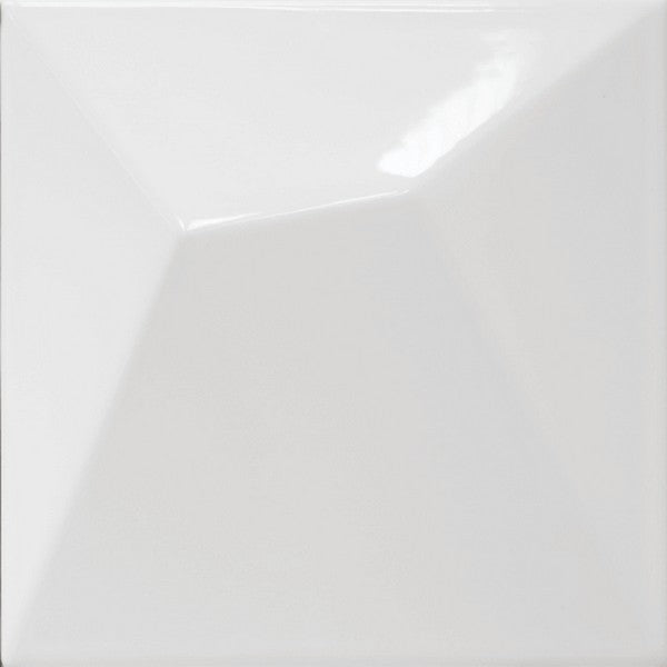 Happy Floors Vertex 6" x 6" Pressed Glossy Ceramic Line Wall Tile