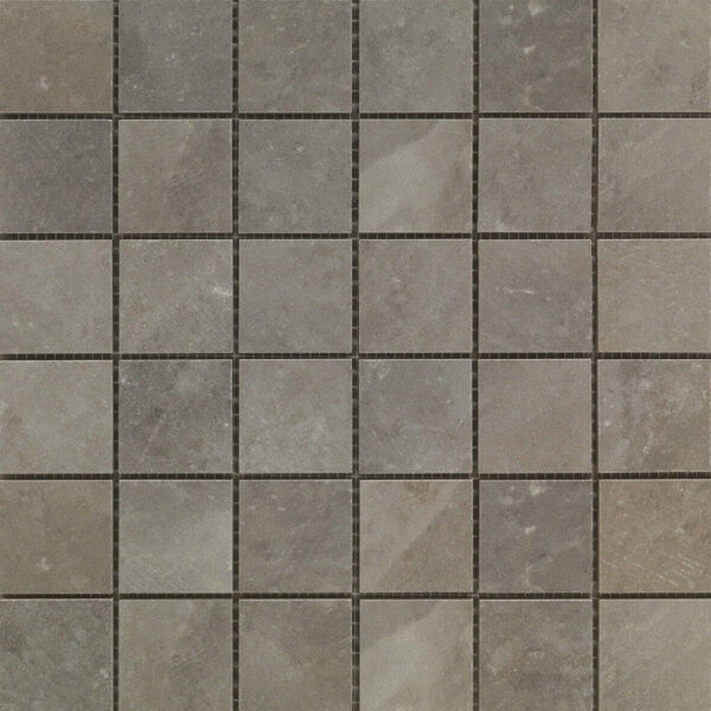 Happy Floors Salt Stone 12" x 12" Square Matte Porcelain 2" Mosaic