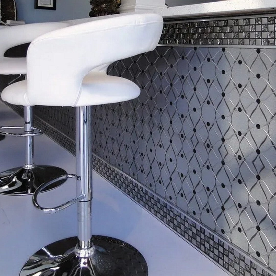 MiR Crystal Springs 11.8" x 11.8" Glossy Glass 1" Mosaic